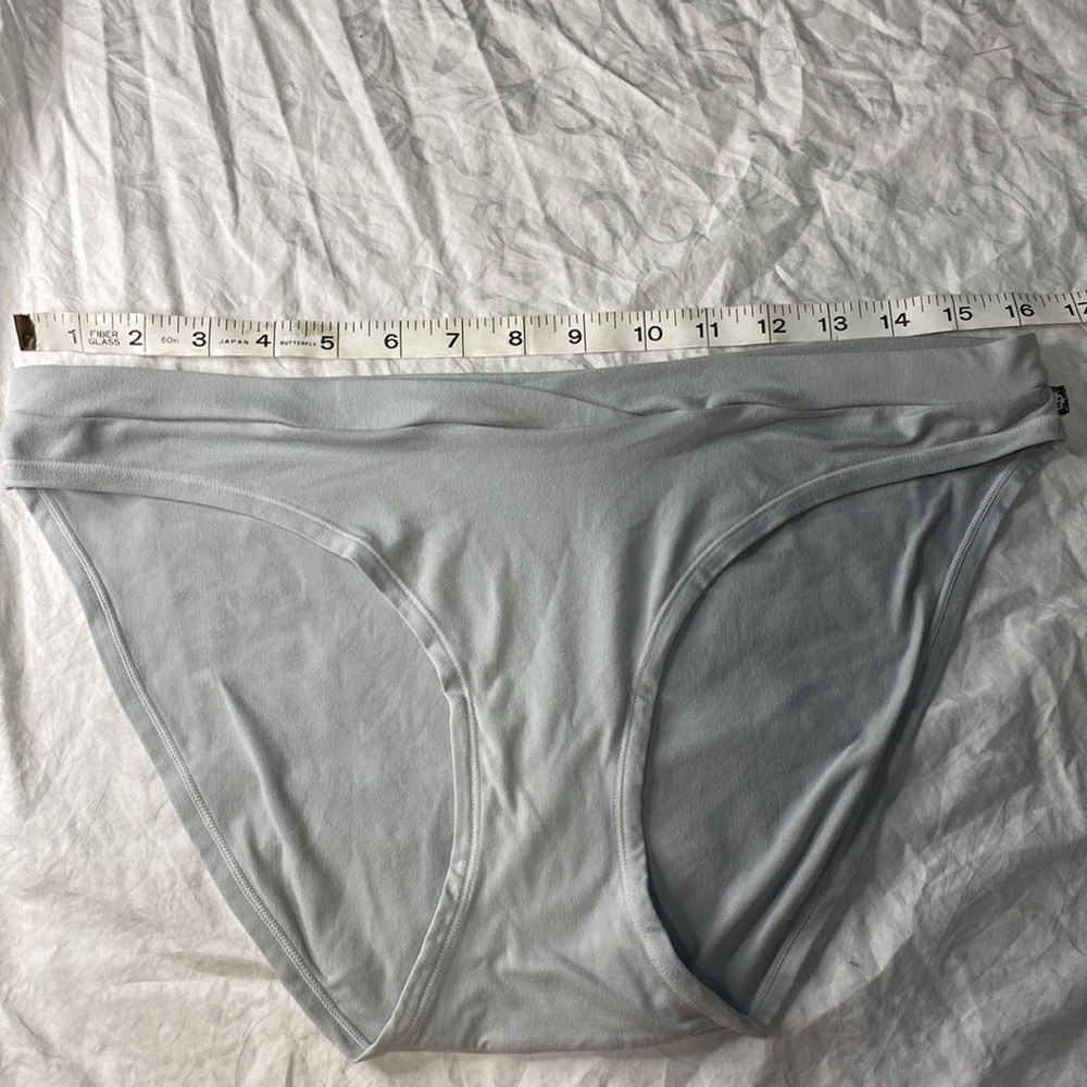 Bundle/$3 NEW Anne Klein Panties Underwear Super Soft & Stretchy Pale Blue Gray - Picture 4 of 6
